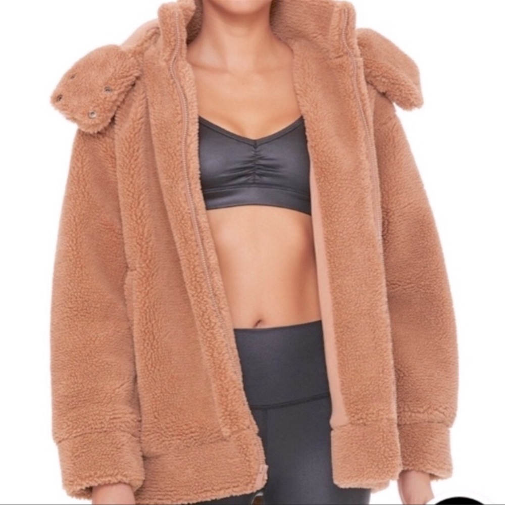ALO YOGA Norte Sherpa Coat- Henna M